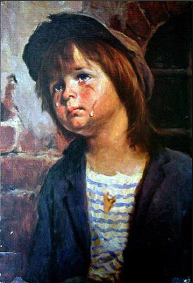 Проклятая картина плачущий мальчик история картины. «Плачущий мальчик» Джованни Браголина. Джованни Браголина картины.